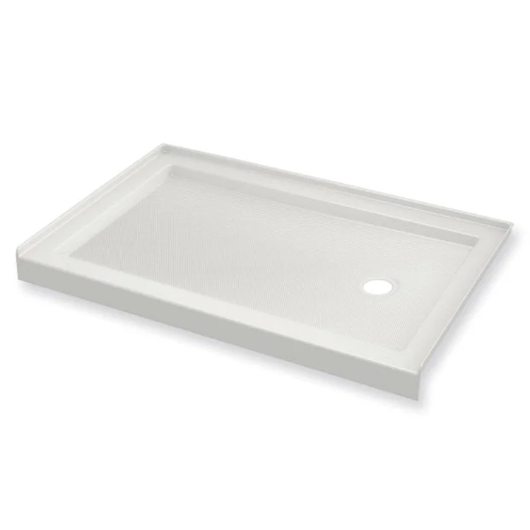 Shower Base B3 Alcove Stabili-T Round Drain White 60 x 34 Inch Acrylic