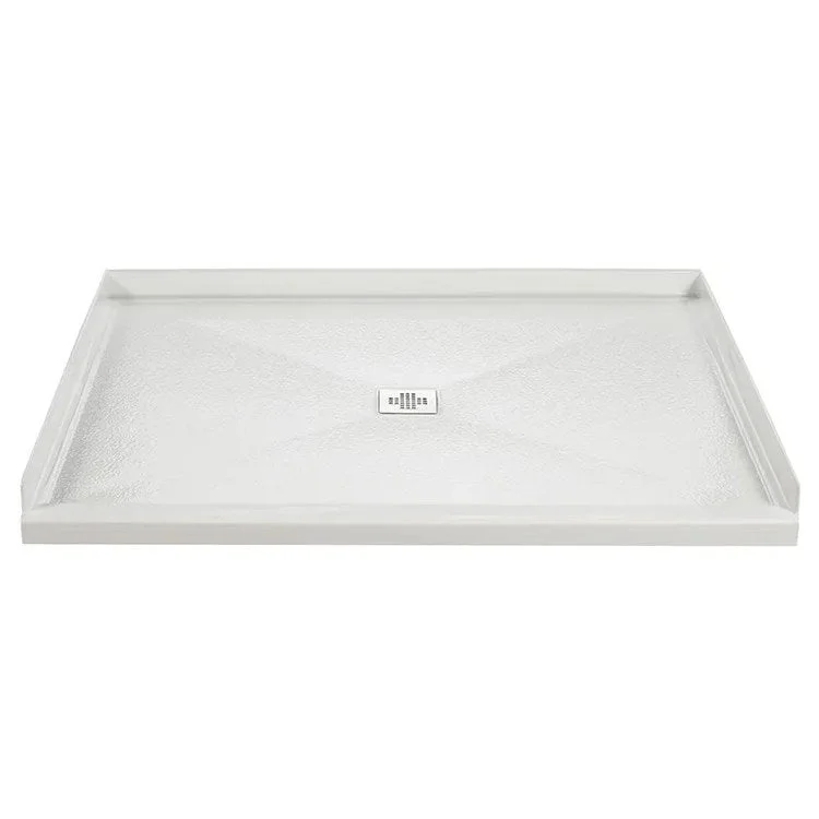 Designer Collection 50" x 40" Acrylic Shower Base with Barrier-Free Threshold - White