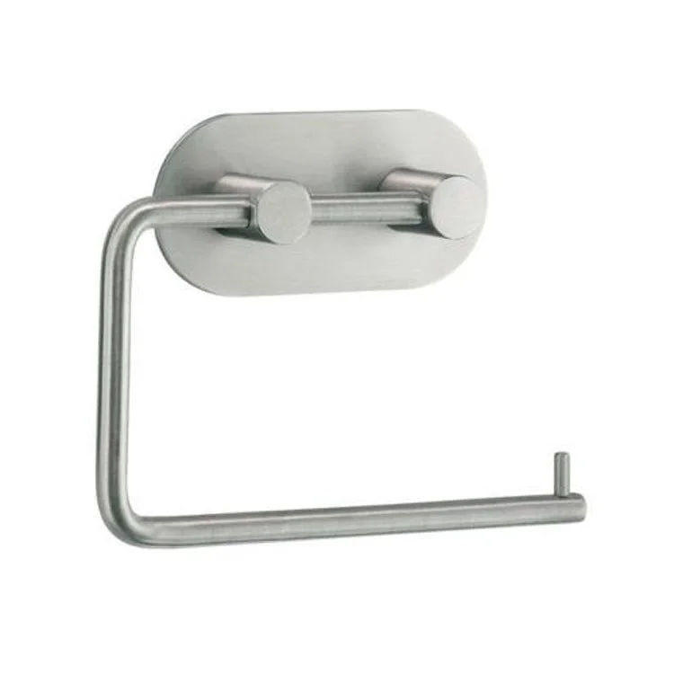 Toilet Paper Holder Euro Round Brushed Stainless Steel 1 x 5-1/2 x 4-1/2 Inch 1 Inch Wall Mount