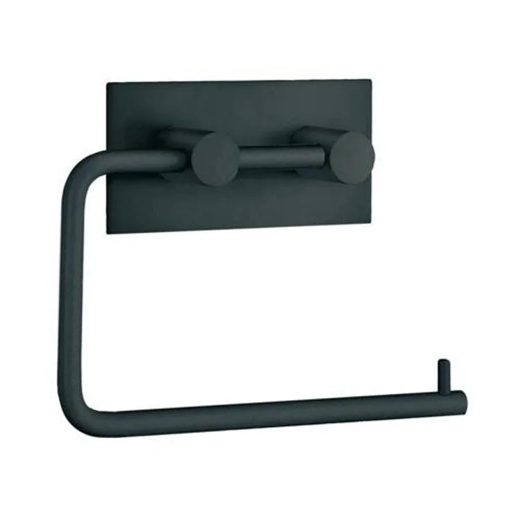 Toilet Paper Holder Euro Black Stainless Steel 1 x 5-1/2 x 4-1/2 Inch 1 Inch Wall Mount