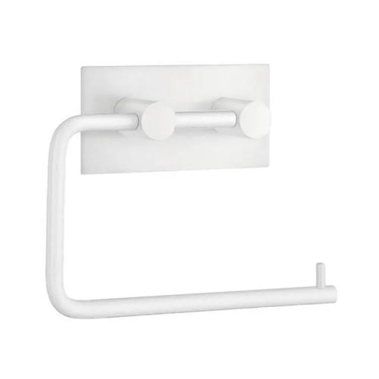 Toilet Paper Holder White Stainless Steel 5-2/7 x 3-1/2 x 4-1/8 Inch 1-7/9 Inch Wall Mount