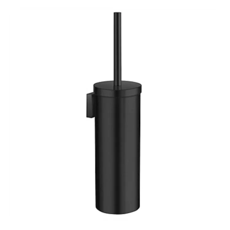 Toilet Brush House Round Black Wall Mount 15-3/8 Inch