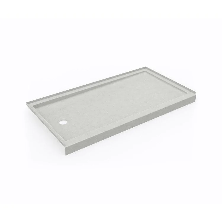 Shower Base Swanstone Alcove Retrofit Rectangular Birch 32 x 60 Inch Swanstone Left Drain