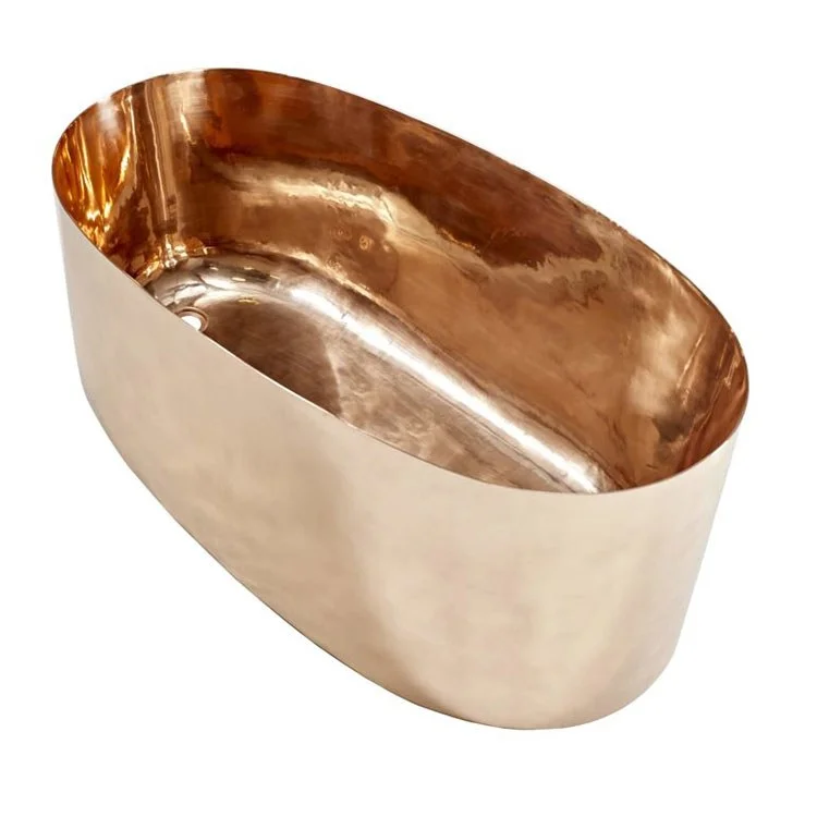 Baccarac Hand-Hammered Copper Freestanding Bathtub